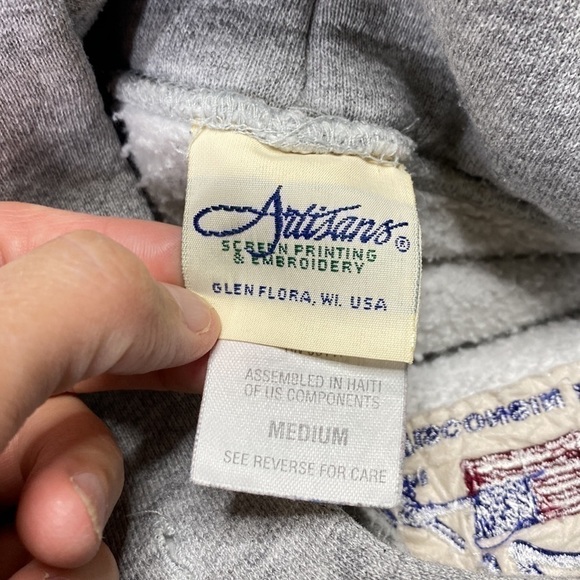 Vintage Artisans Country Fest Cadott Wisconsin 2003 Hooded Sweatshirt Medium - Picture 3 of 10